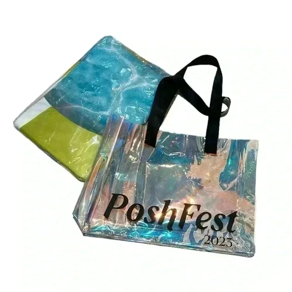 Poshfest 2023 Holographic Tote and Beach Towel